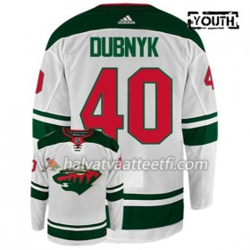 Lasten NHL Minnesota Wild Pelipaita DEVAN DUBNYK 40 Adidas Valkoinen Authentic